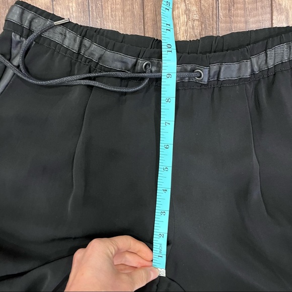 Silky Jogger pants with leather details! - Picture 4 of 6